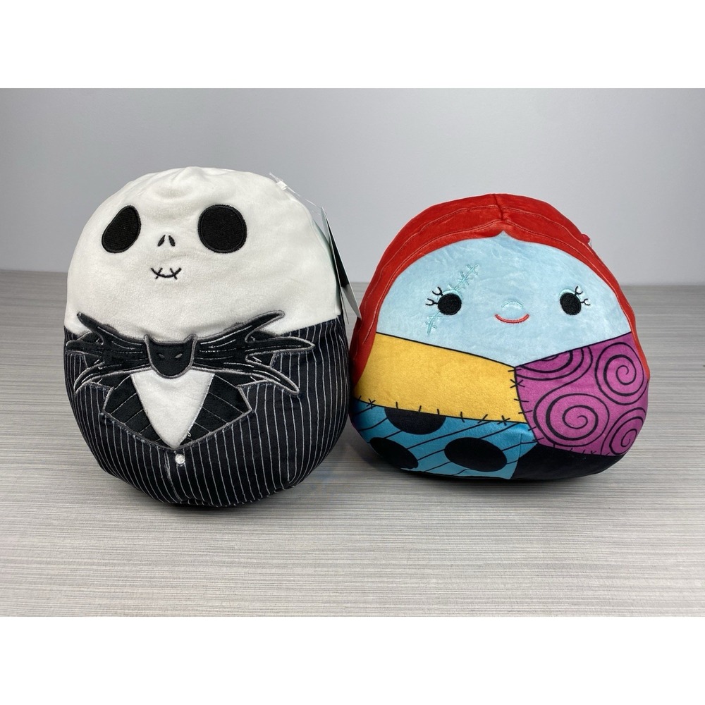 Disney Squishmallow Jack & Sally The Nightmare Before Christmas 8" Plush‎